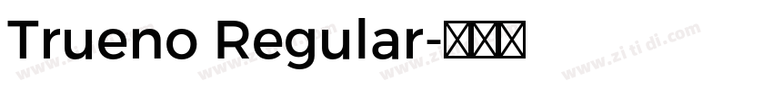 Trueno Regular字体转换
